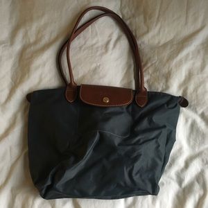 Longchamp Blue/Gray Small Tote